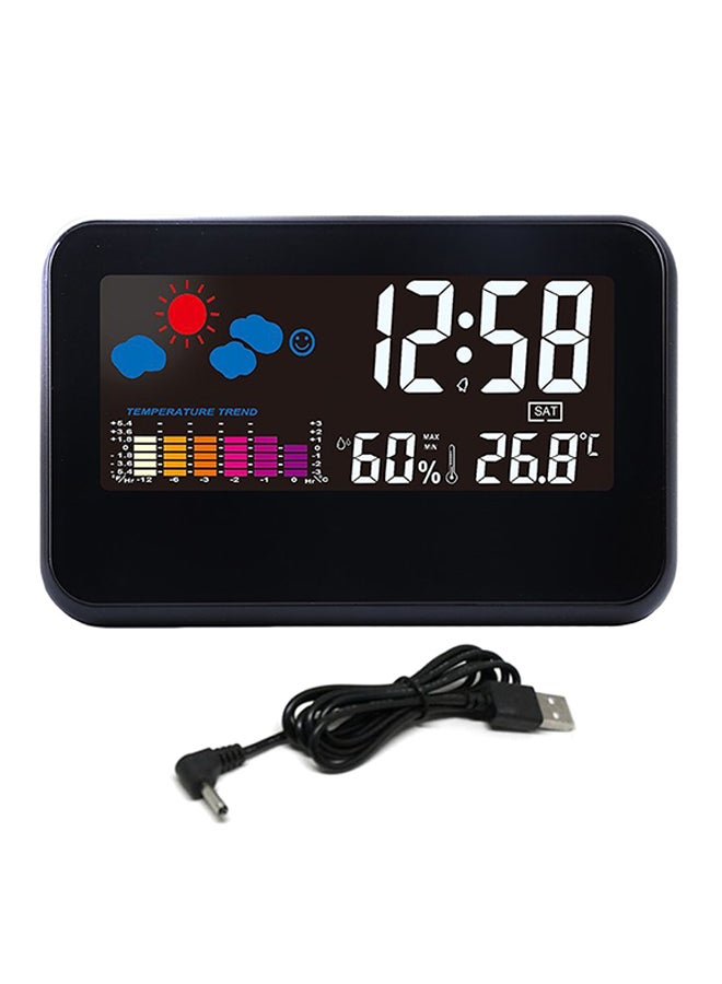 Generic CJ2618T Voice Sound Control Digital Weather Temperature Alarm ...