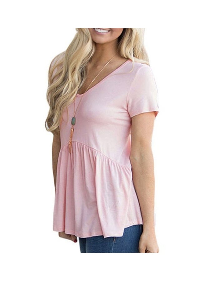 Short Sleeves Top Pink  - Image 3