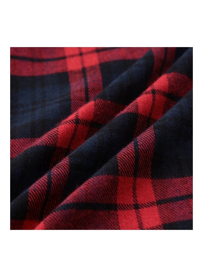 Long Sleeves Shirt Red/Blue/Black - Image 5