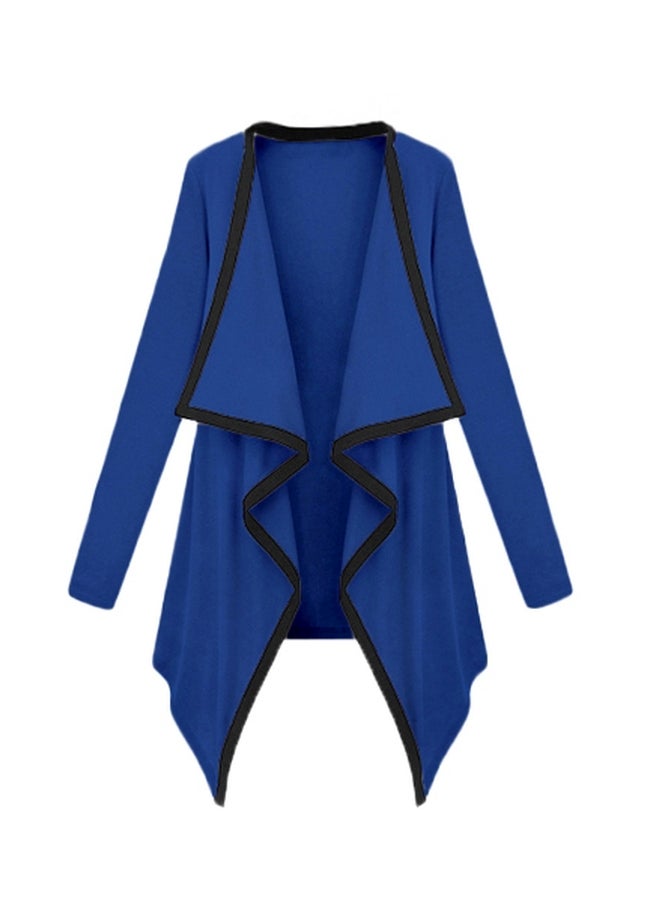 Generic Long Sleeves Cardigan Blue/Black  - Image 1