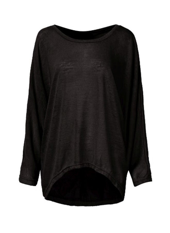 Long Sleeves Blouse Black - Image 2