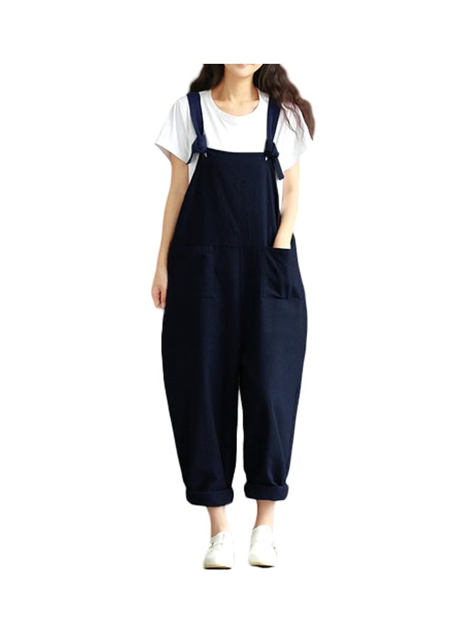 Sleeveless Dungarees Blue  - Image 1