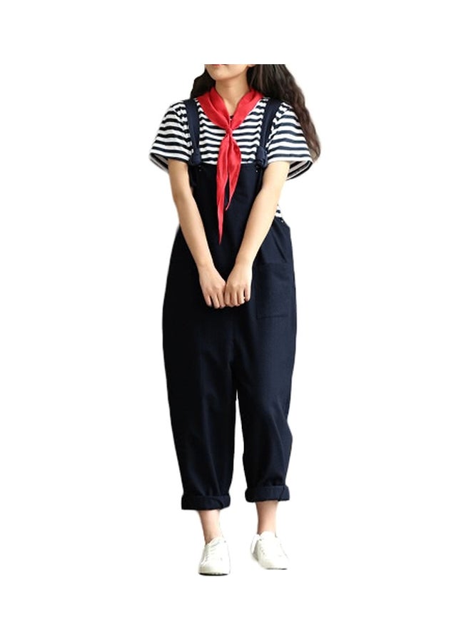 Sleeveless Dungarees Blue  - Image 3