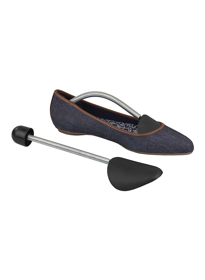 Home Basics - Men's & Women's Metal Shoe Stretcher Black/Silver - Image 1