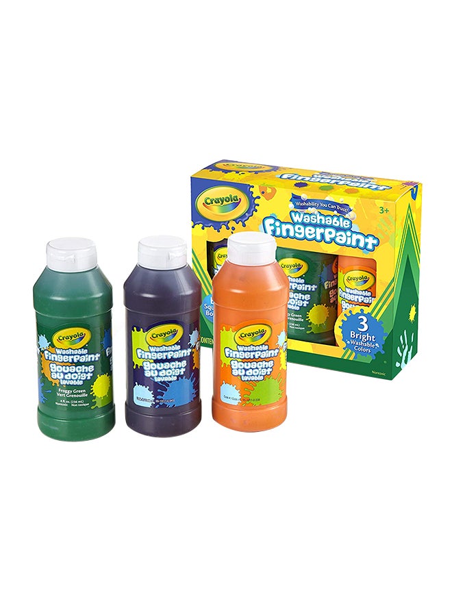 Crayola Washable Bright Finger Paint Colours Multi-Color