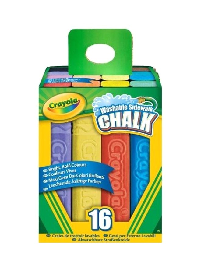 كرايولا طباشير رسم قابلة للغسل من 16 قطعة متعددة الألوان