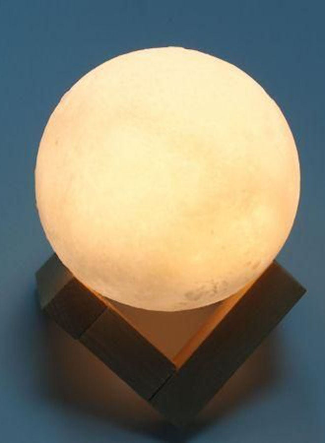 3D Printed LED Moon Light Lamp White/Yellow - Image 1