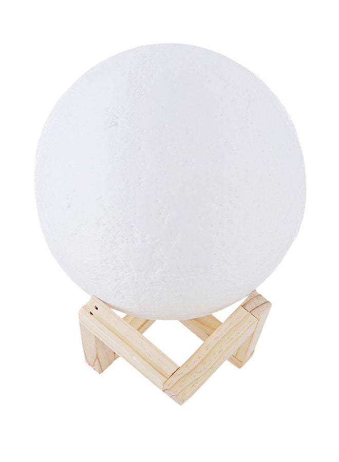 3D Printed LED Moon Light Lamp White