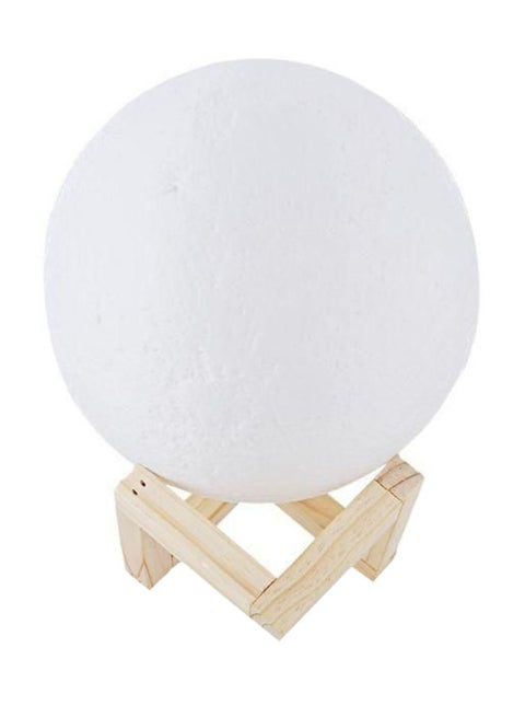 3D LED Moon Night Table Lamp White