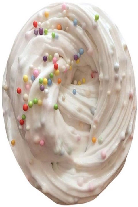 Fluffy Floam Slime With Colored Beads