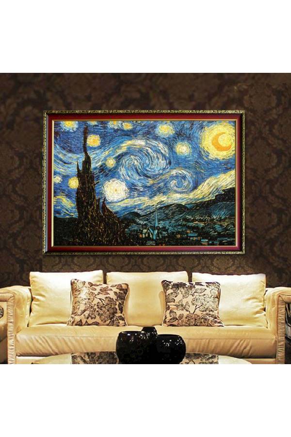 1000-Piece Vincent Van Gogh “The Starry Night” Jigsaw Puzzle - Image 3