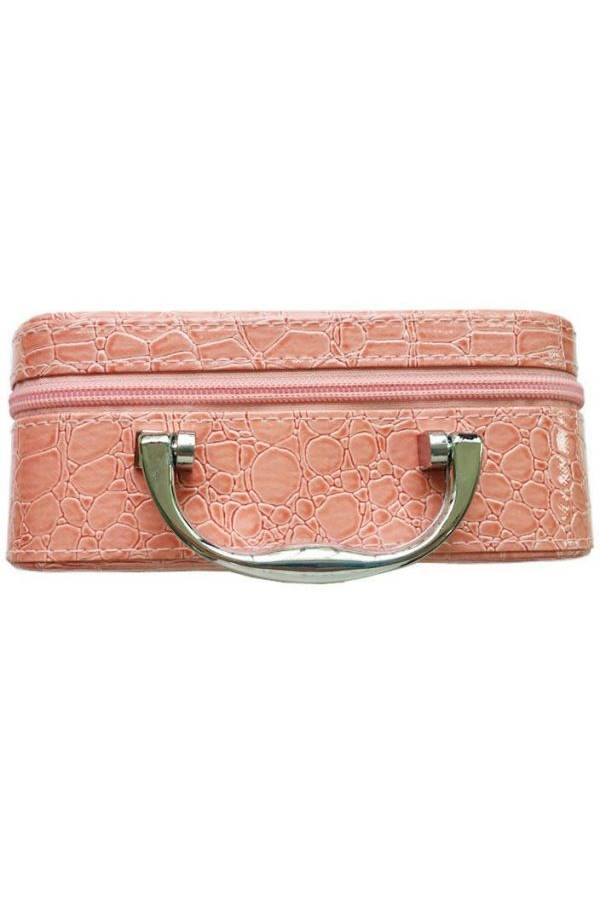 حقيبة منظم المكياج وردي - Image 4