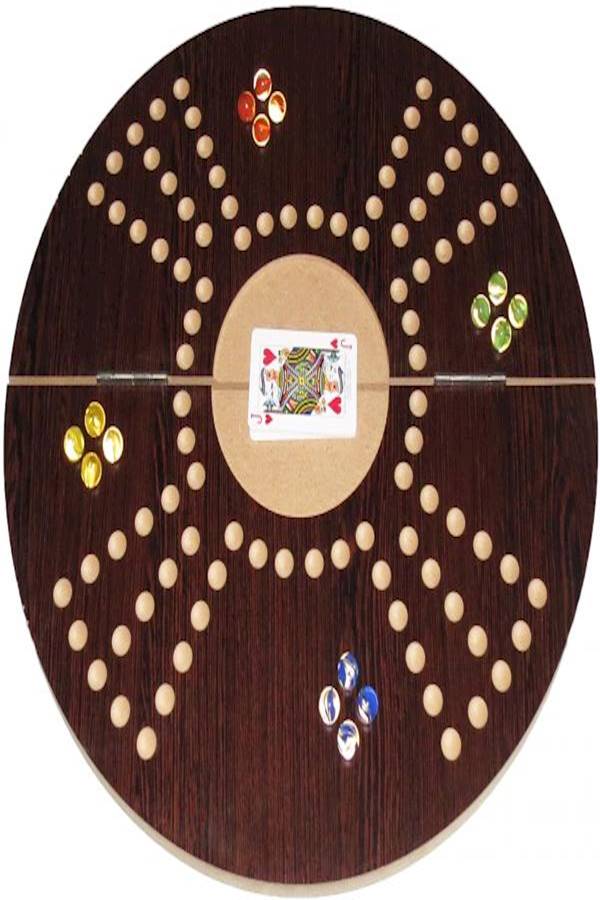 Jackaroo - For 4 Players - Dark Brown Circle Shape Board 2932grams - Image 1