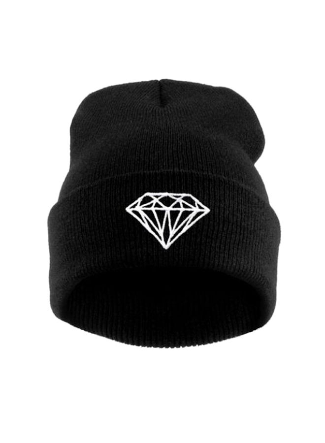 Generic - Diamond Design Beanie Cap Black - Image 1