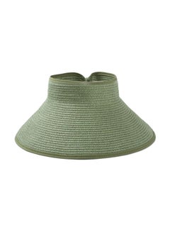 Straw Visor Hat Green