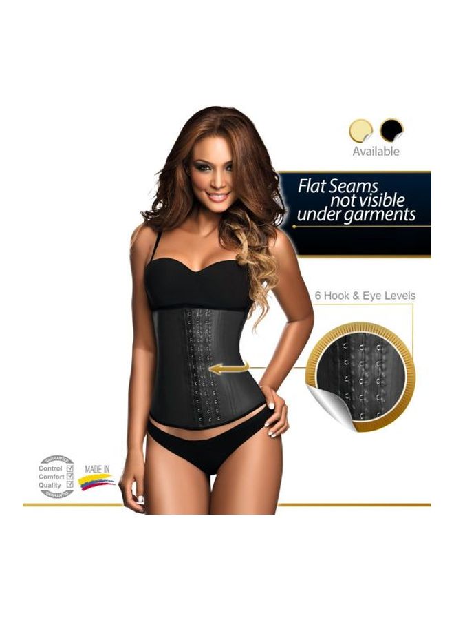 مشد حراري من اللاتكس الطبيعي أسود - Image 4