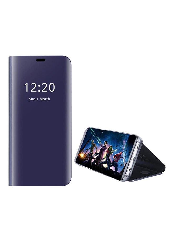 Clear View Stand Flip Case Cover For Samsung Galaxy Note 8 Purple - Image 2