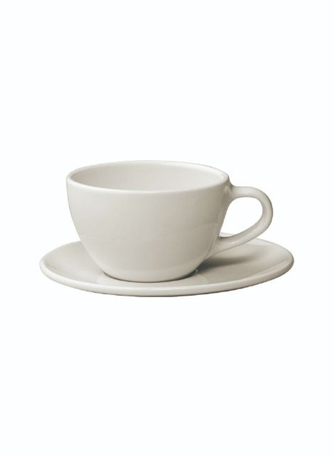 Topo Cup And Saucer White