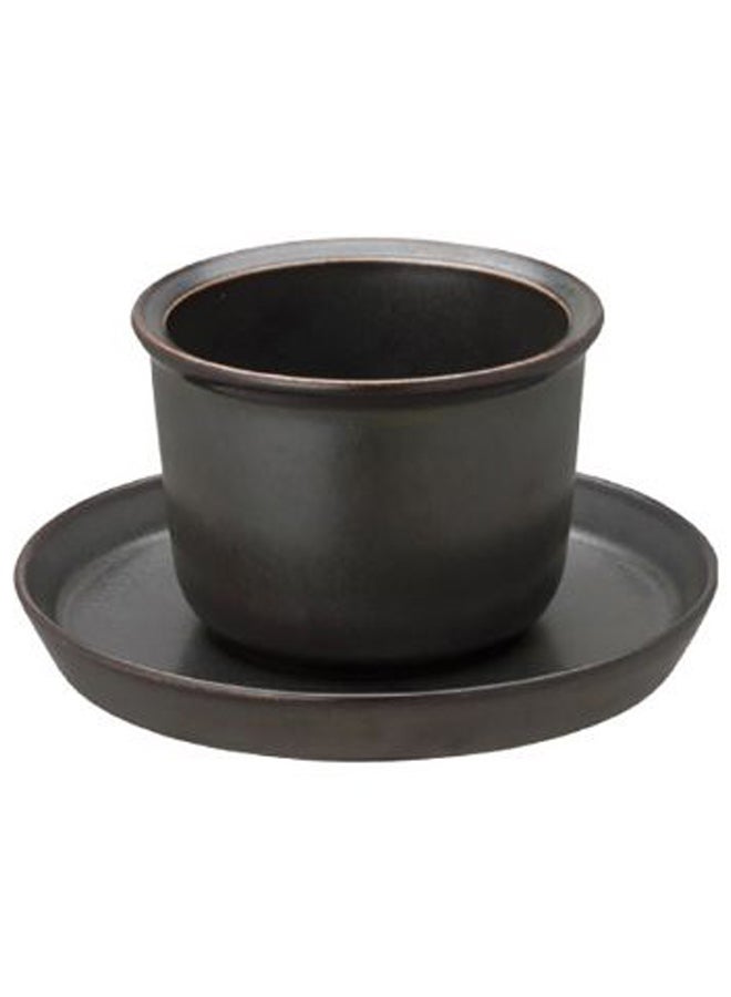 Leaves To Tea Cup And Saucer Black