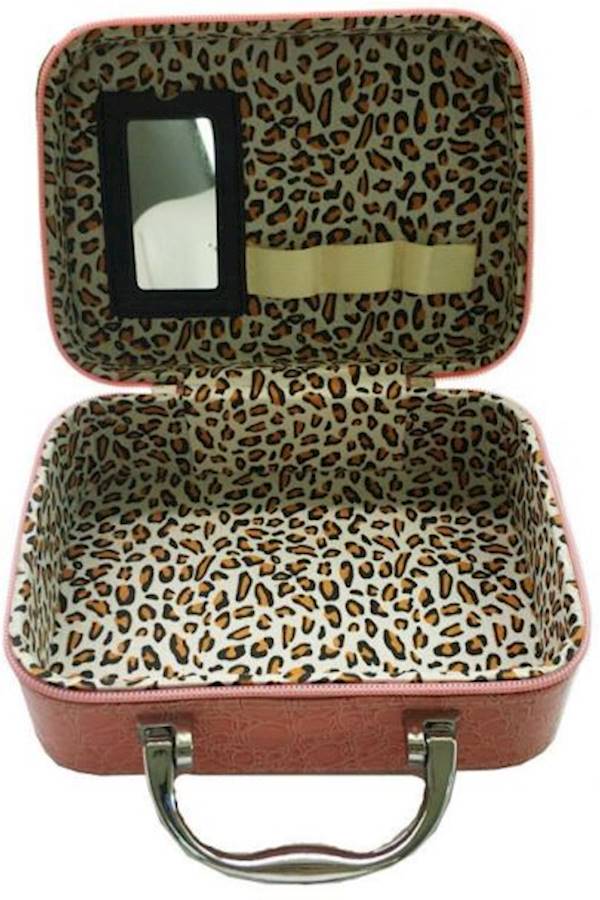 حقيبة منظم المكياج وردي - Image 2