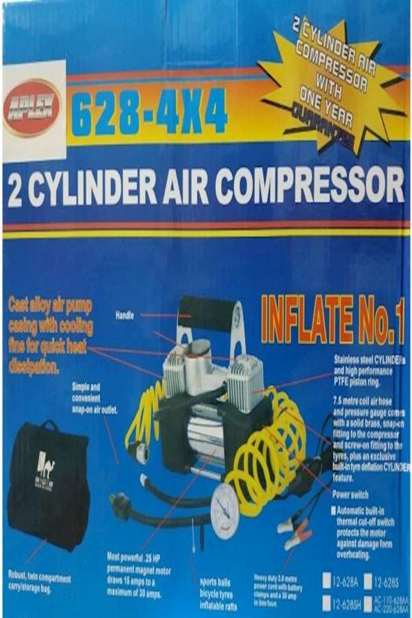 البيكس ضاغط هواء للسيارة بأسطوانتين - Image 2