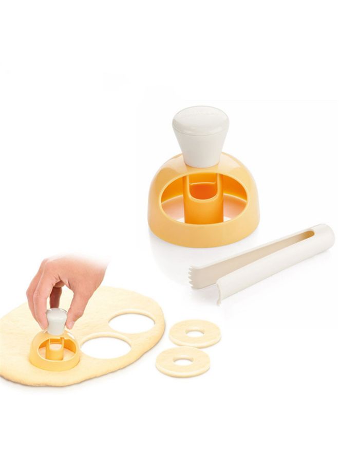 Donut Hand Pressed Baking Cake Mould Multicolour 11x9x9cm