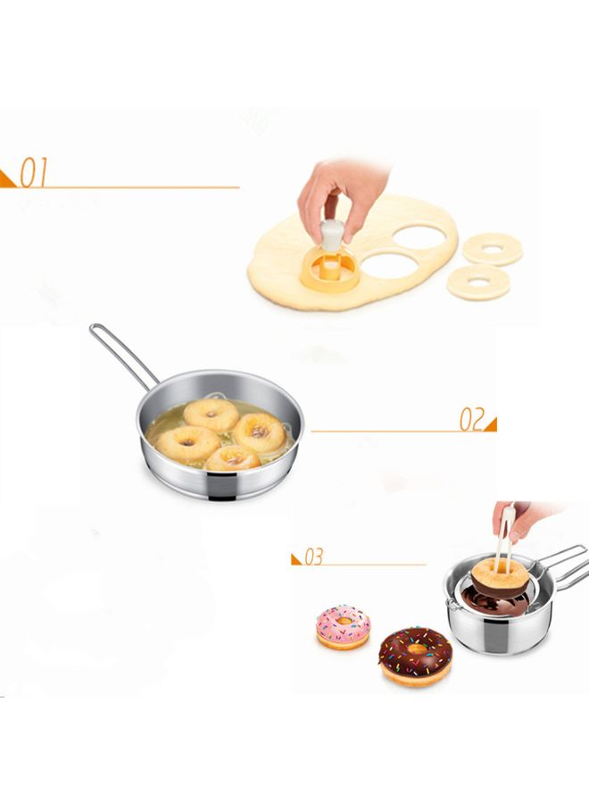 Donut Hand Pressed Baking Cake Mould Multicolour 11x9x9cm