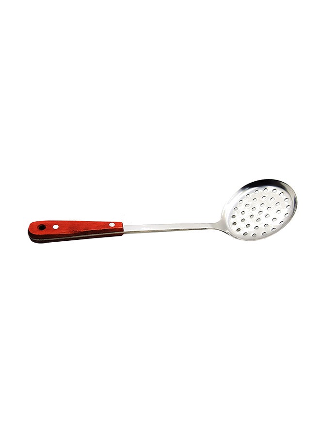 Slotted Spatula Ladle Silver/Brown 33 x 10 x 2centimeter 