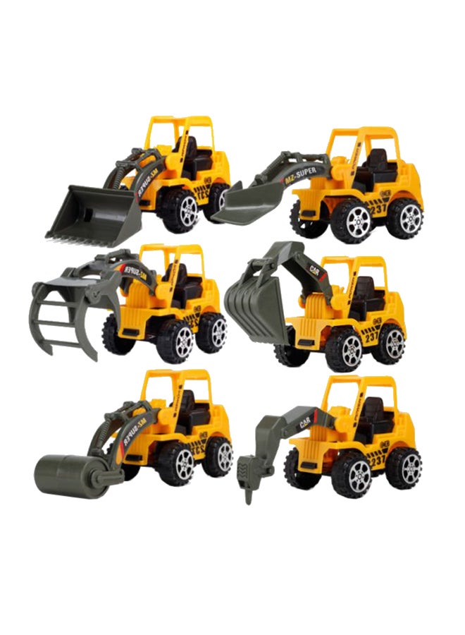 6-Piece Construction Vehicle Toy Set 13*6*4.5cm  - Image 1