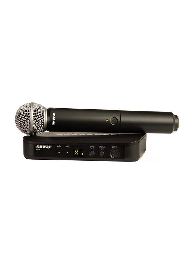 Shure Handheld Wireless System Microphone BLX24UK/SM58 Black 