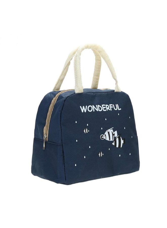 CYTHERIA - Insulated Picnic Lunch Bag Oxford Blue 25x21x14cm - Image 1