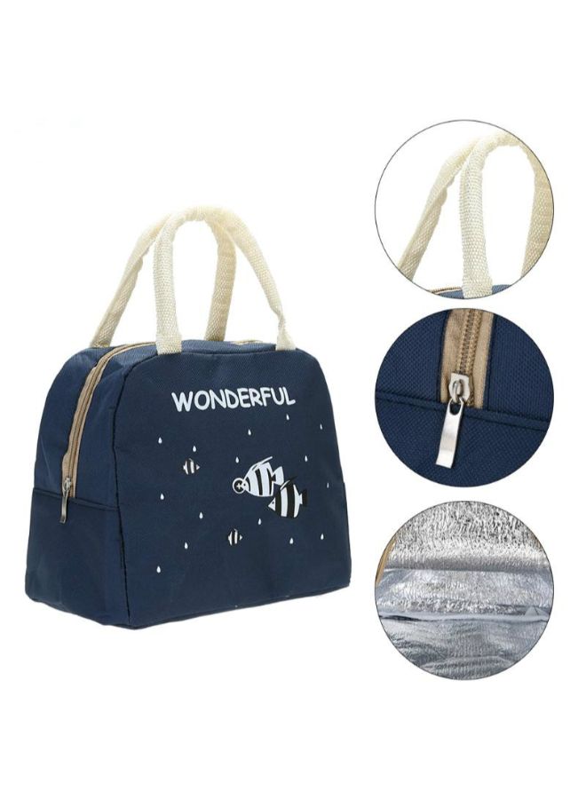 CYTHERIA - Insulated Picnic Lunch Bag Oxford Blue 25x21x14cm - Image 1