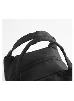 Insulated Canvas Tote Lunch Bag Cotton Black 23 x18 x 15cm - v1555395774/N23405681A_3