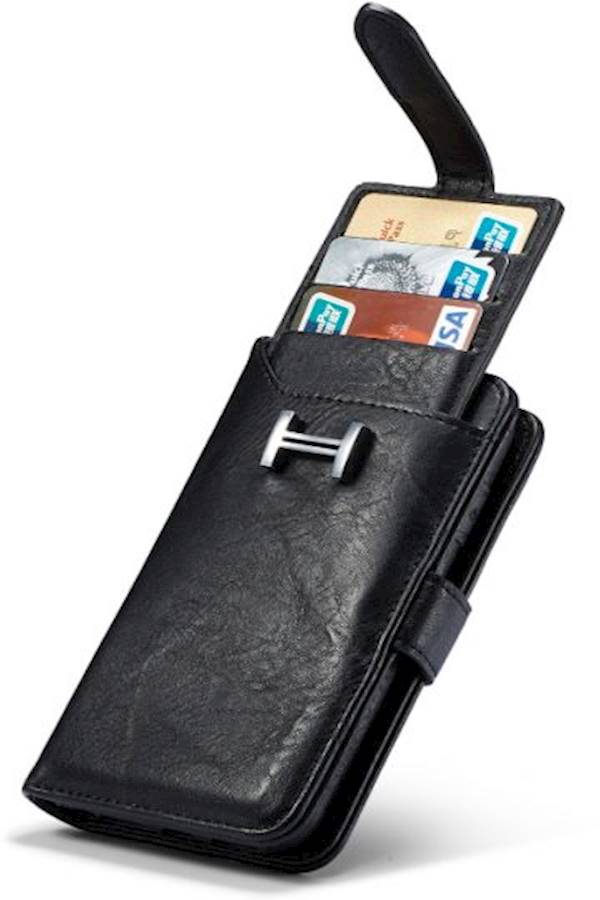 Protective Wallet Card Case Cover For Apple iPhone X/Xs Black  - Image 3