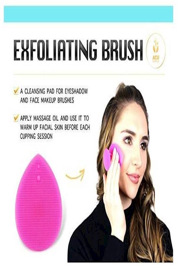 5-Pieces Silicone Face Cupping Set Pink - Image 4