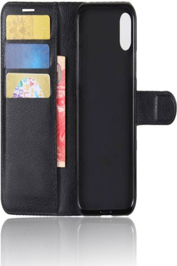 Protective Wallet Card Case Cover For Apple iPhone X/Xs Black  - Image 5