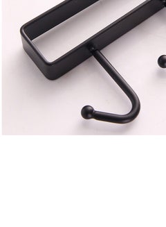 Cupboard Hanging Hook Rack Holder Black 26 x 6.5 x 2.2centimeter - v1555395965/N23410146A_2