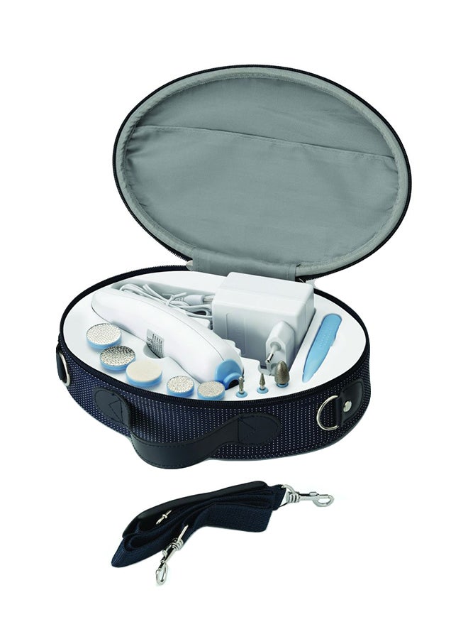 LAICA 10-Pieces Rechargeable Manicure Pedicure Set White 19cm - Image 1
