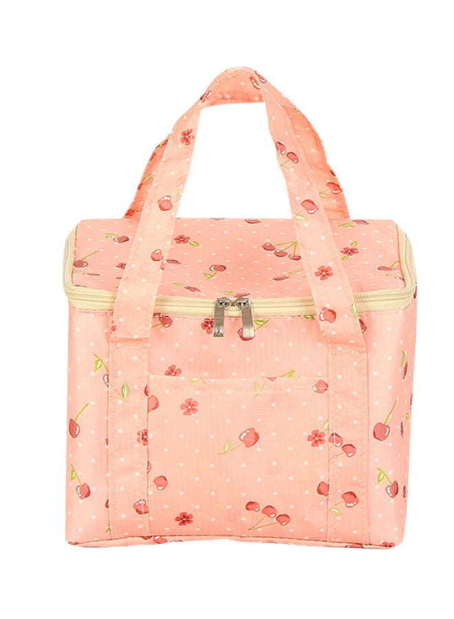 CYTHERIA Printed Stylish Heat Preservation Bag Pink/Red/Yellow 18.5x3.5x17.5cm 