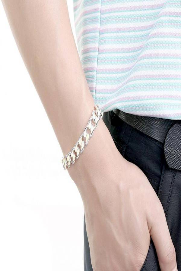 Silver Plated Chain Bracelet  - Image 4