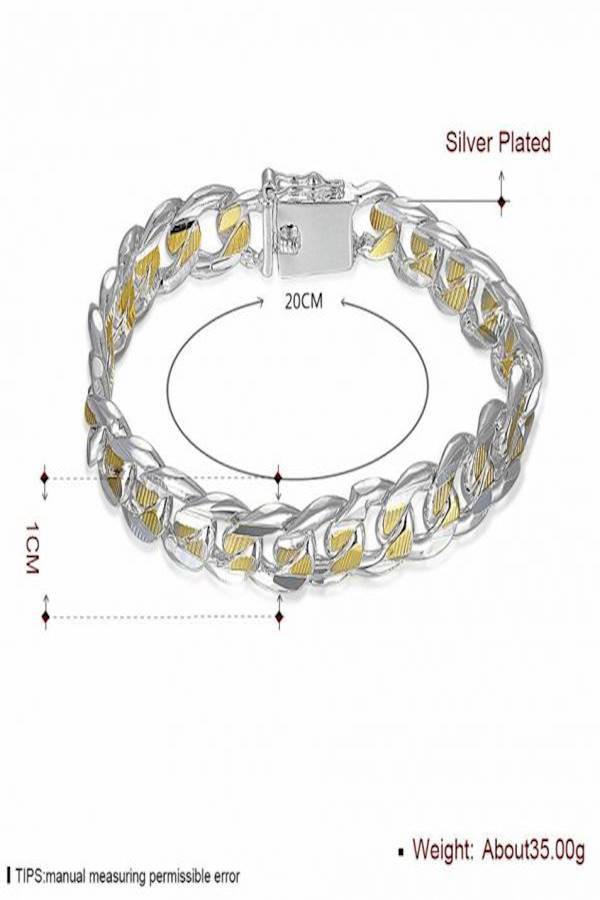 Silver Plated Chain Bracelet  - Image 3