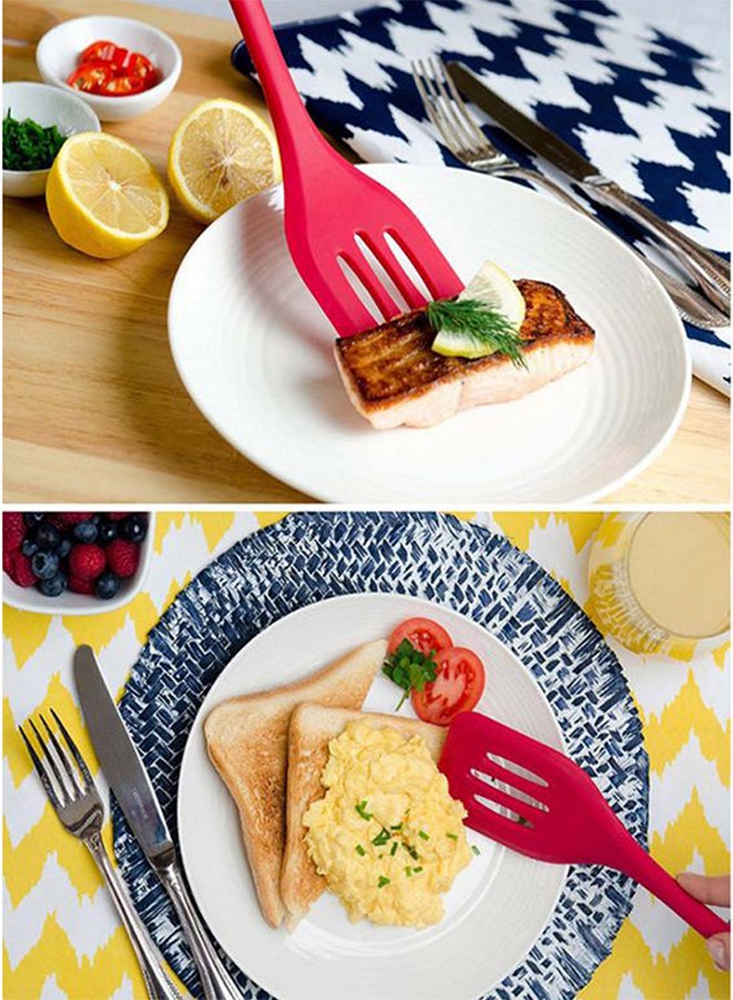 Silicone 10-Piece Kitchen Utensils Red 0.8kg  - Image 3
