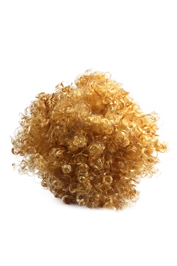 Voberry Hallowmas Afro Masquerade Hair Wig Brown 25x16x9cm - Image 1