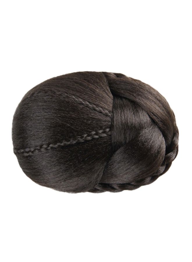 Voberry Hair Braided Wig BuN Black 13x10x6cm - Image 3