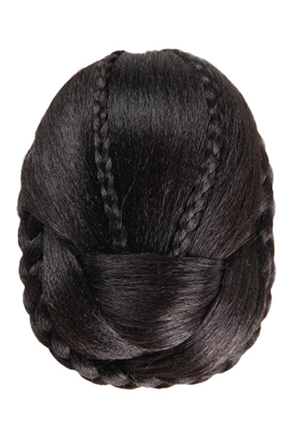 Voberry Braided Hair Wig Black 13x10x6cm - Image 1