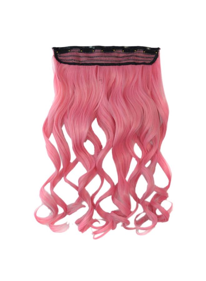 Voberry Cosplay Long Curly Hair Wig Pink 1x1x1cm - Image 2