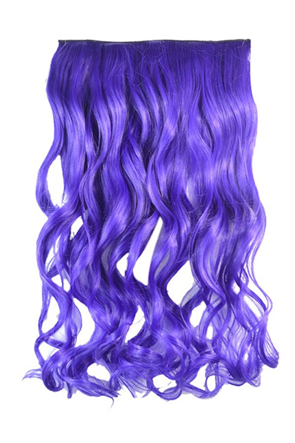 شعر مستعار طويل ومجعد للحفلات التنكرية أرجواني 1x1x1سم