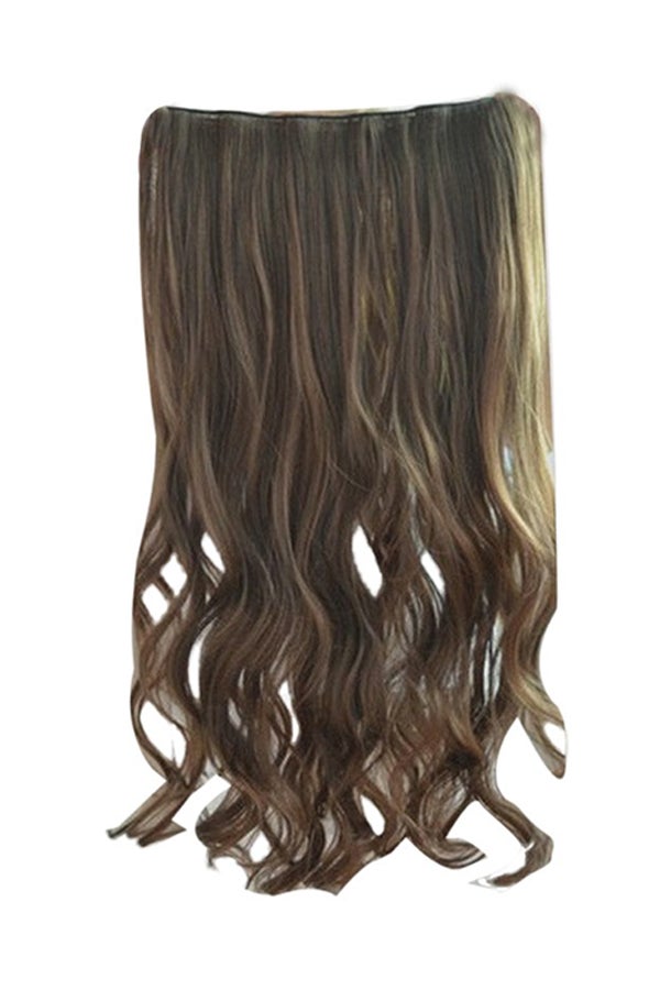 Voberry Cosplay Long Curly Hair Wig Brown 1x1x1cm