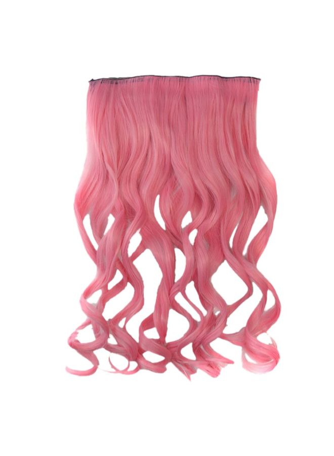 Voberry Cosplay Long Curly Hair Wig Pink 1x1x1cm - Image 3