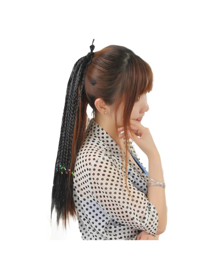 فوبيري شعر مستعار بتصفيفة ذيل حصان مصنوعة يدوياً بني 1x1x1سم - Image 3